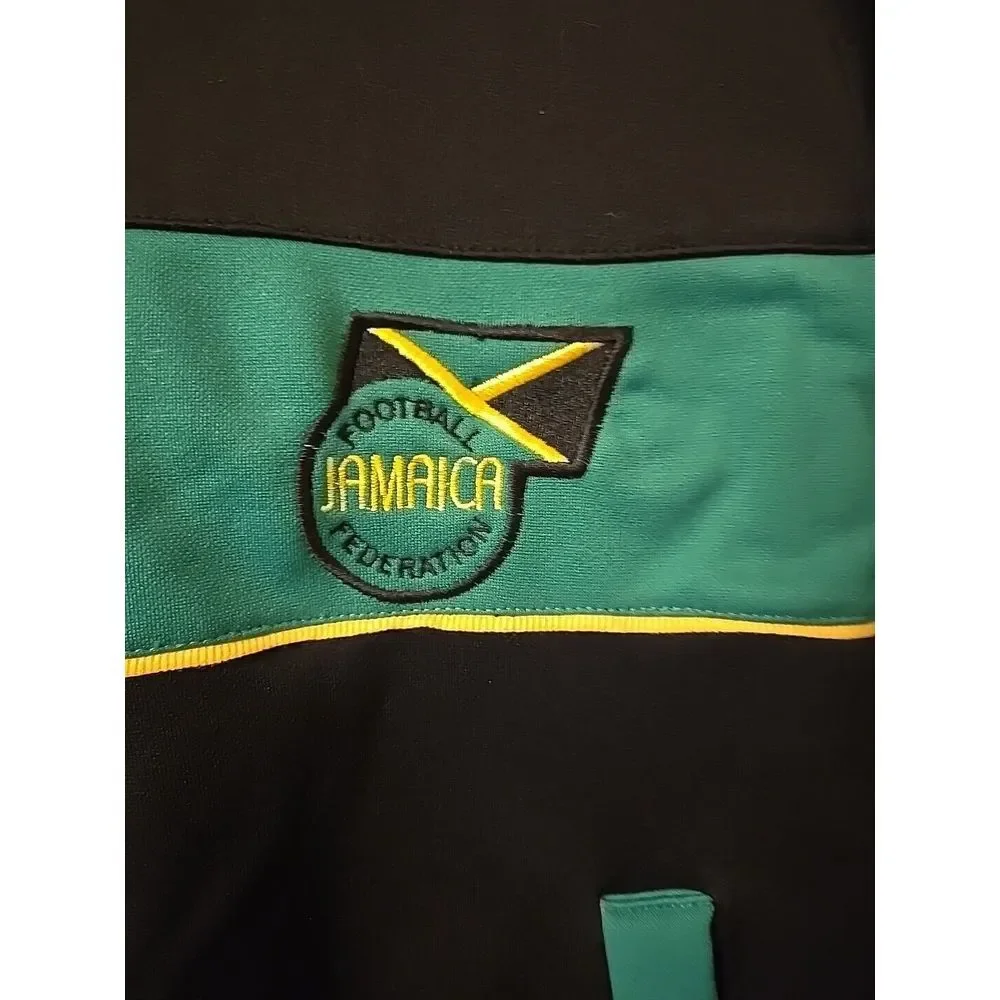 Retro-League Jamaica Football Federation Zip-Up Jacket Sz S‎